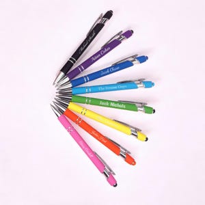 Personalisierte PENS PEN Business Logo Corporate Swag Werbe Firma Büro Business Geschenk für Ihn Dad Ihre Hochzeit Gefälligkeiten Individuell eingraviert