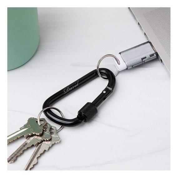 Porte-clés mousqueton gravé : des clés bien accrochées