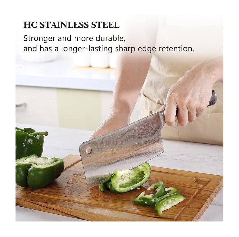 Personalized BUTCHER KNIFE Cleaver Chef Knive Set Kitchen Chefs Cooking ...