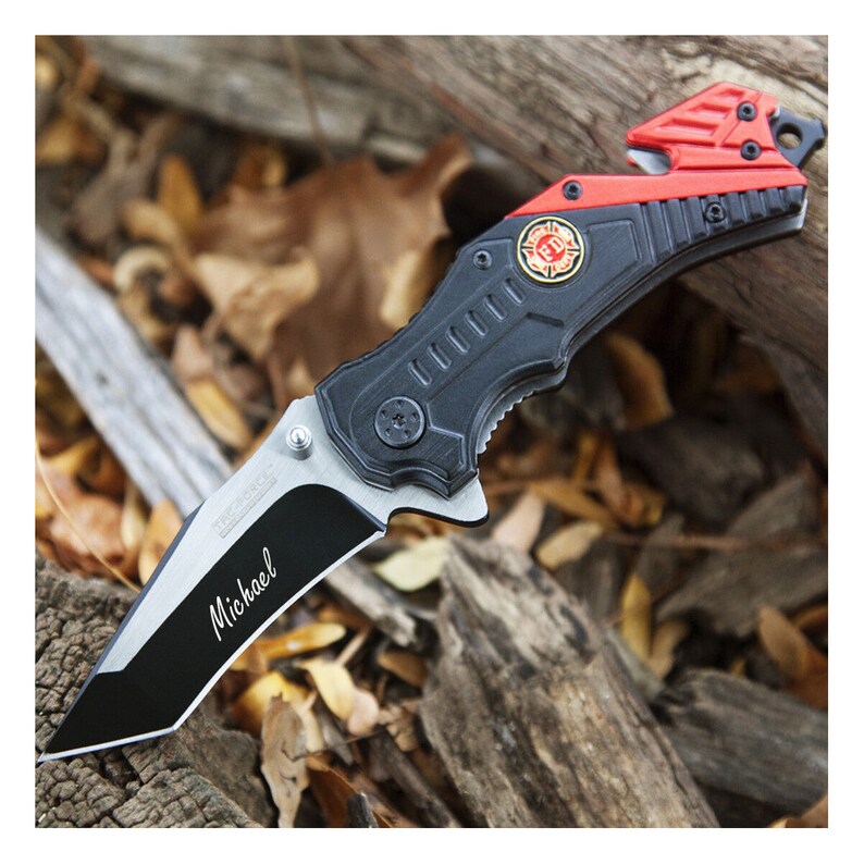 Personalized FIREFIGHTER FIREMAN Pocket Knife Knive Custom Etsy