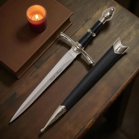 Personalized DAGGER & SHEATH Medieval Knight Knife Swords Fantasy