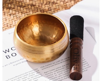 Personalized TIBETAN SINGING BOWL Meditation Healing Holistic Custom Engraved Mothers Day Gift For Her Women Gifts for Mom Yoga Graduation