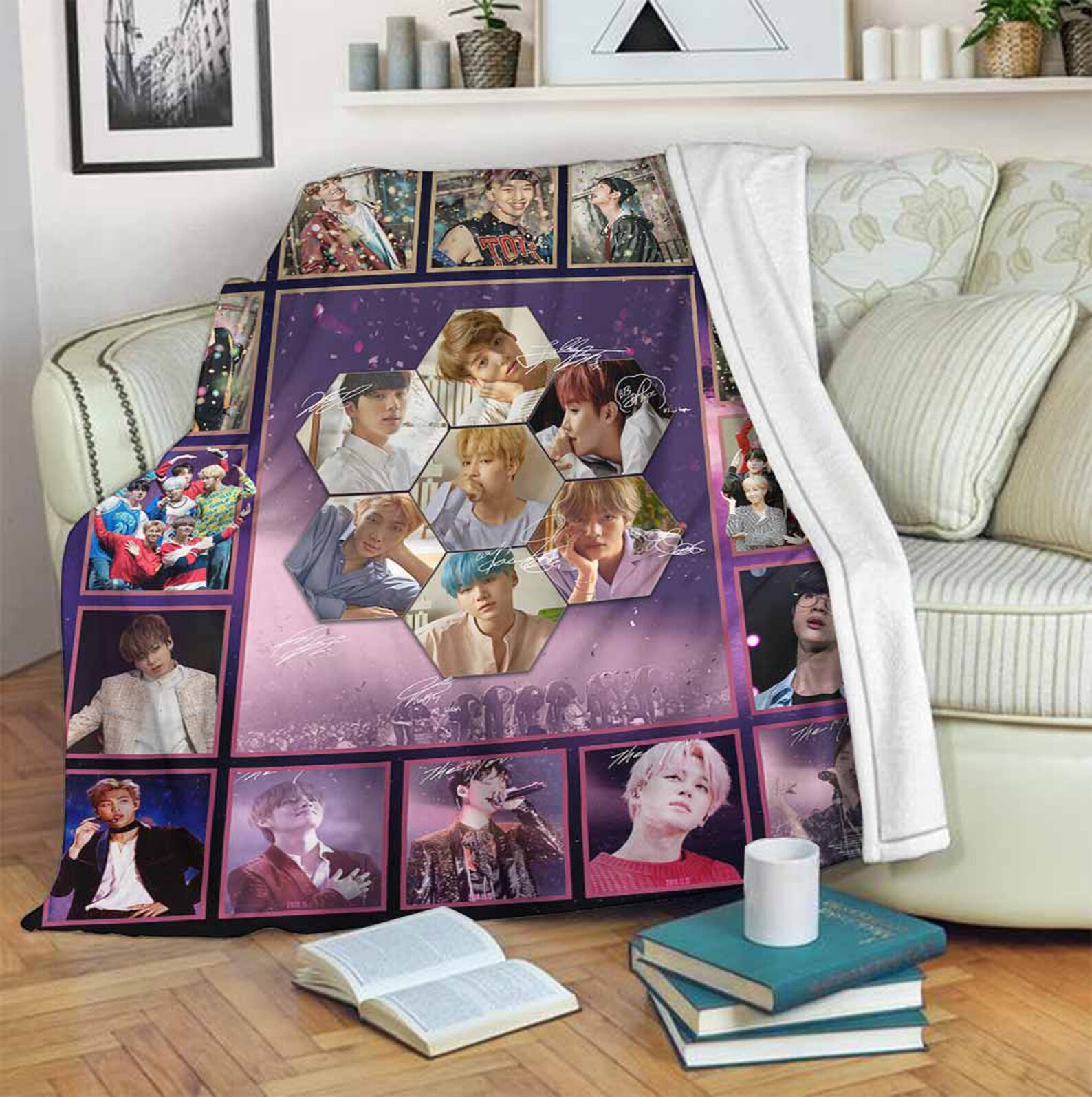 BTS Quilt For Fan Fleece Blanket Mink BlanketSherpa Etsy