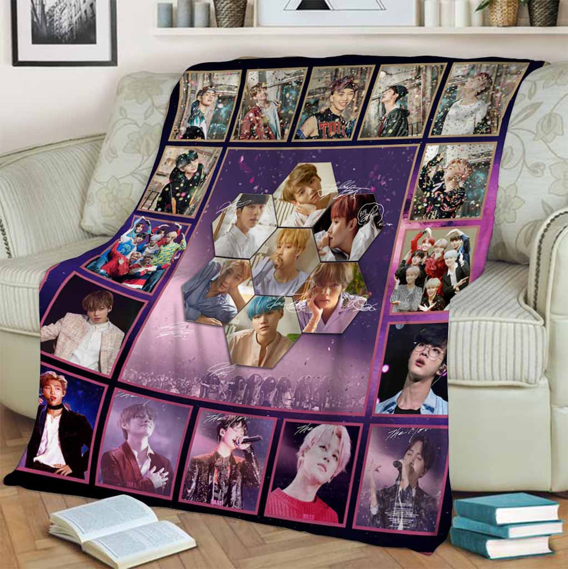 BTS Quilt For Fan Fleece Blanket Mink BlanketSherpa Etsy