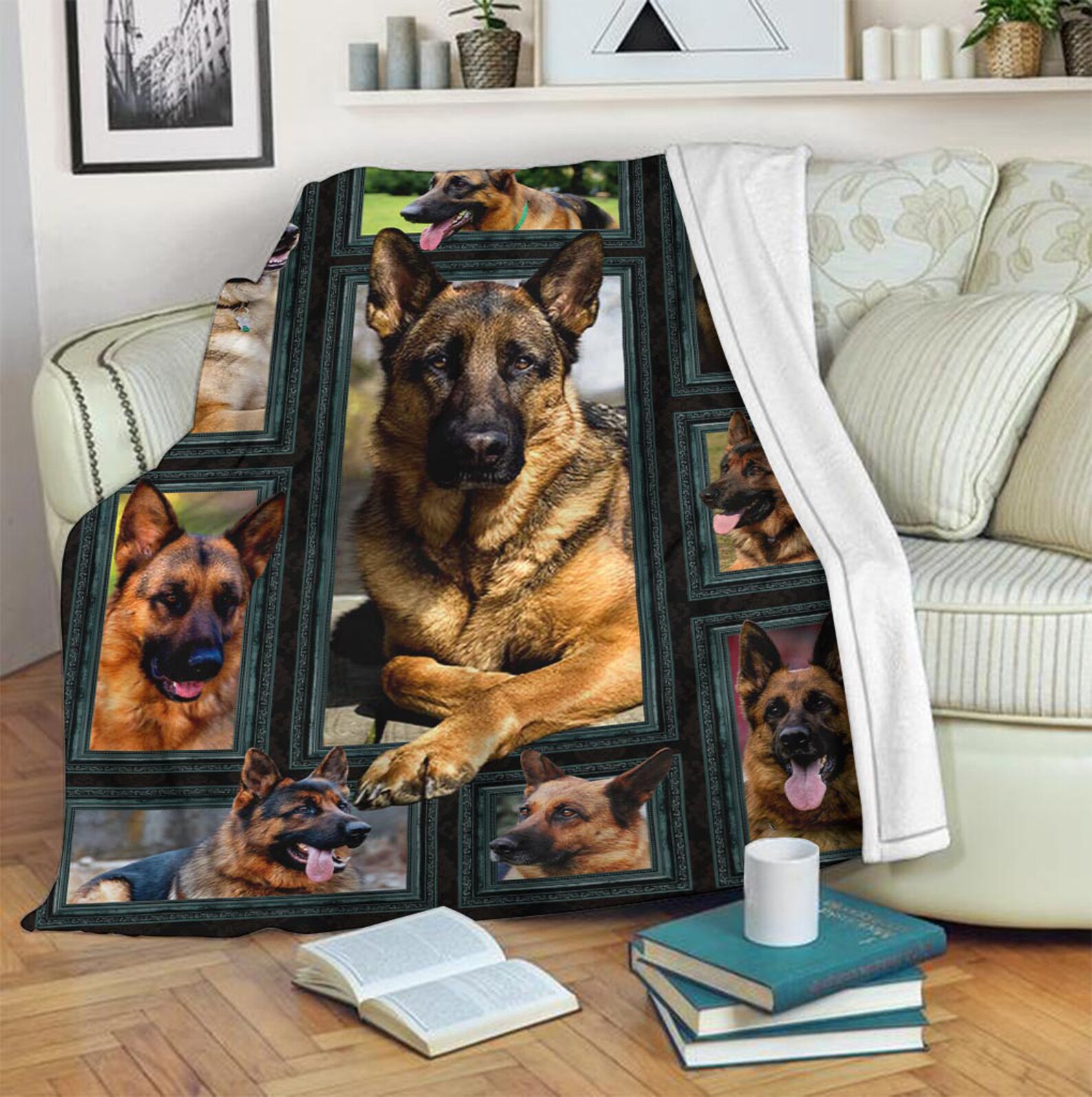 German Shepherd Fleece Blanket Mink BlanketSherpa Etsy