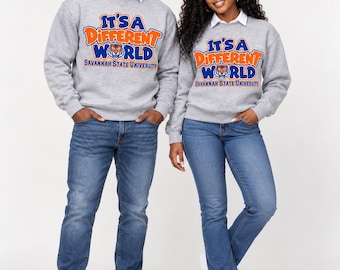 Its a Different World (SSU) (sweatshirt) unisex maten voor volwassenen