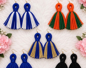 Tassel Earrings Bundle Pack (handmade) black