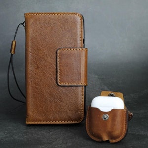 Capa de couro genuíno para Google Pixel 7 6 8A 9 pro XL Fold Book Wallet Suporte de fecho magnético Tan Airpods Suporte de luxo 5G carregamento sem fio