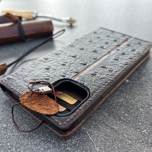 Echte Vintage dunkle Ledertasche für Google Pixel 4 4A 5 5A 6 6A 7 8 8A 9 Pro Buchhülle 4G 5G Brieftasche Kartensteckplätze Drahtloses Aufladen