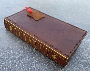 Genuine Full Leather Case For Google Pixel 5 6 7 8 Pro 4a 5a 6a 7a 8a 9 9a XL Fold 5G 4G Book ID Wallet Vintage Bible Design Ari Style