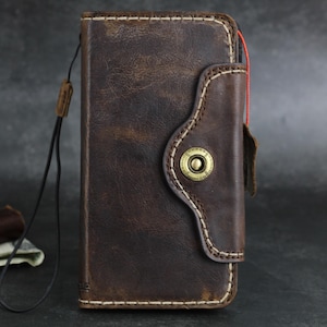 Custodia ARICHI in vera pelle vintage per Google Pixel 4A 5 5A 6 6A 7 8 8A 9 Pro XL, custodia a libro pieghevole 4G 5G, chiusura a portafoglio con bottone, cucita a mano