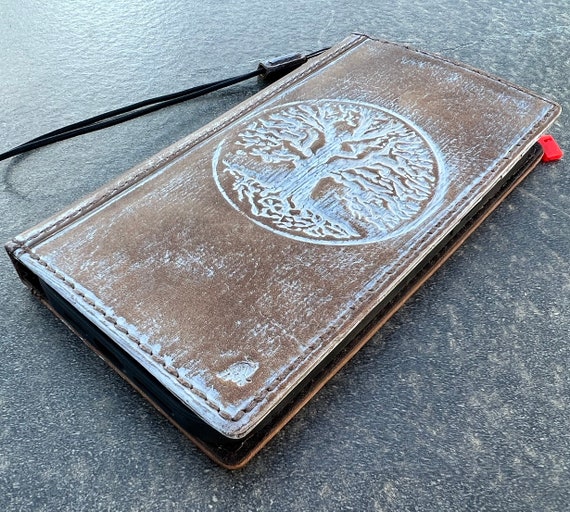 Custodia per iPhone in pelle vintage fatta a mano: stile libro, grigio blu - Italia Custodia per iPhone in pelle vintage fatta a mano: stile libro, grigio blu - Italia
