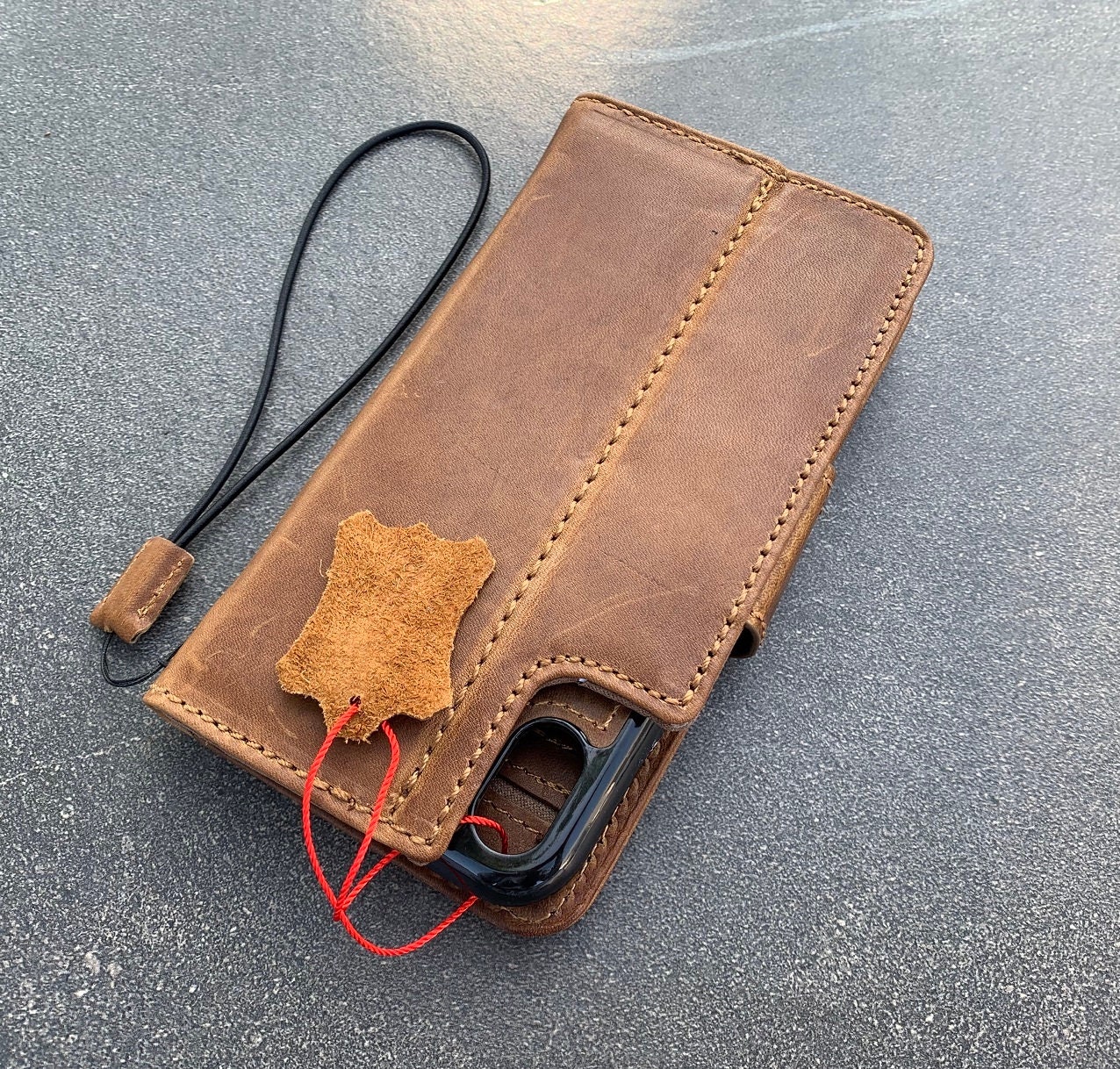 Custodia In Pelle Per IPhone 16 15 14 13 12 11 Pro Max - Foto 6