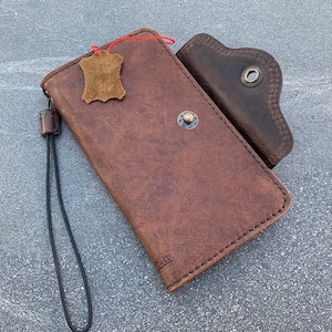 Echtes Echtleder für Apple iPhone XS MAX Hülle Brieftasche Kredit Softhalter Buch Luxus Retro Art voller handgemachter Vintage