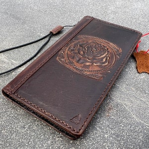 Capa de couro genuíno totalmente escuro para Google Pixel 4 4A 5 5A 6 6A 7 7A 8 Pro Capa de livro 4G 5G Carteira Slots para cartão Flor rosa Design vintage