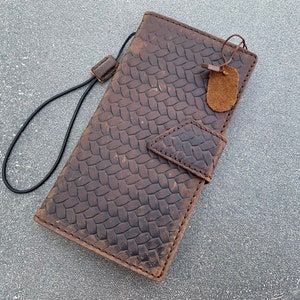 Étui pour Apple iPhone en cuir véritable 11 12 13 14 15 Pro Max 6 7 8 plus SE 2020 XS portefeuille livre vintage couverture de carte sans fil Mini magnétique