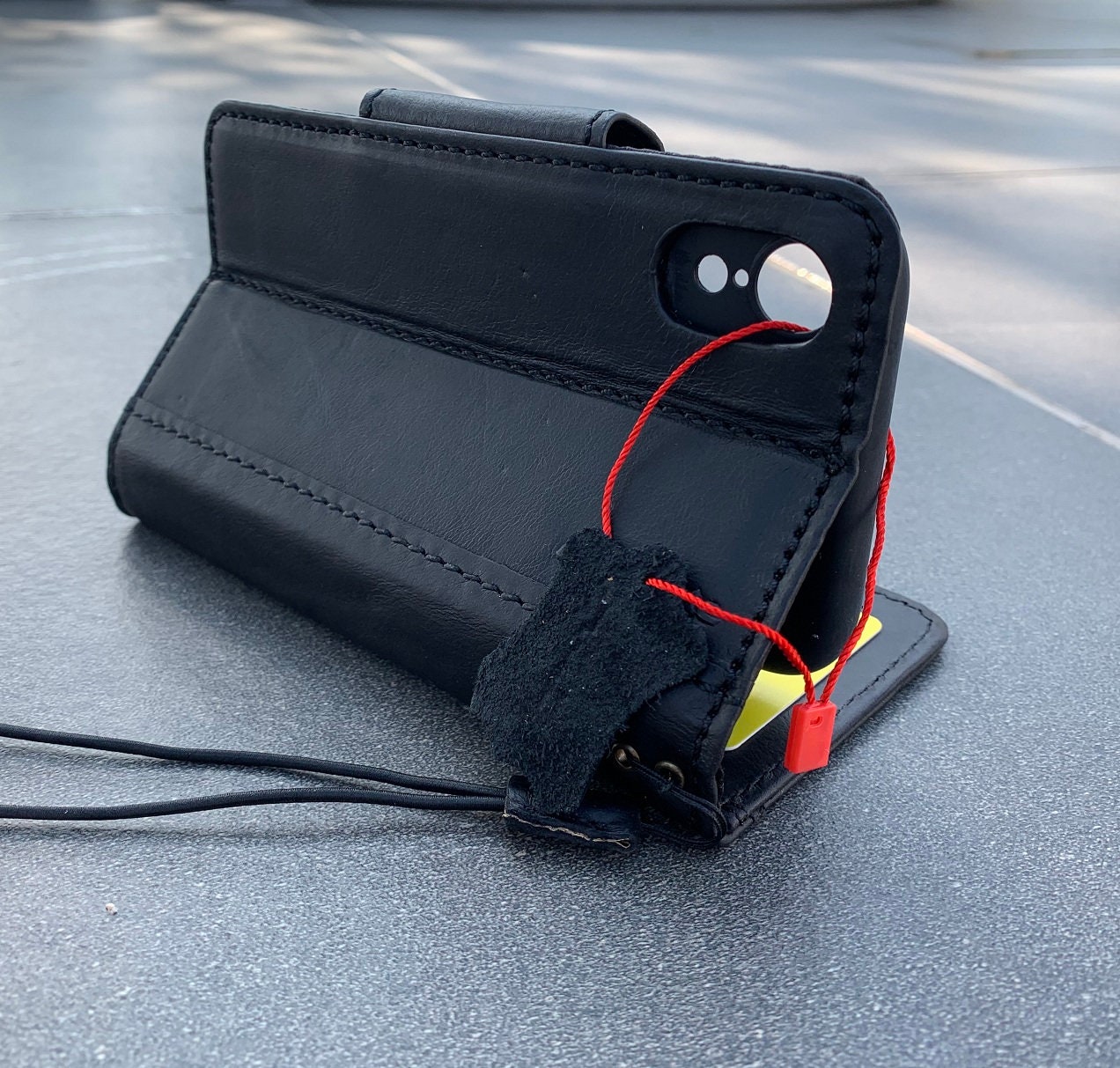 Étui Folio Magnétique En Cuir Pour IPhone XR - Noir, Générique, Neuf Sous Blister