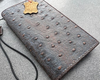 Vintage Leather For Galaxy Galaxy Wallet Case: Handmade Embossed DesignChristmas gift
