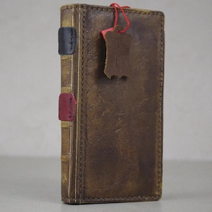 Motorola Leather Case Book Style – Handmade Wallet Cover Antique Book Style for Razr Plus, Edge 50, G Stylus by ARICHI