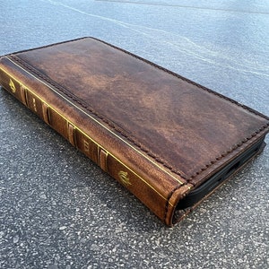 Custodia in vera pelle vintage scura per Google Pixel 4 4A 5 5A 6 6A 7 8 8a 9 Pro XL, custodia a libro pieghevole, 4G 5G, portafoglio, slot per carte, stile Bibbia Vintage