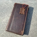 Genuine Real Leather Case For Apple iPhone 11 12 13 14 15 16 Pro Max Mini Wallet Vintage Handmade Cover Book Luxury Full Grain Dark product logo