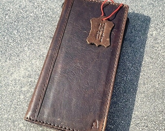 Genuine Real Leather Case For Apple iPhone 17 16 15 14 13 12 11 Pro Max Mini Wallet Vintage Handmade Cover Book Luxury Full Grain Dark