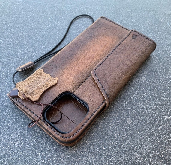Per Apple IPHONE 15 14 13 Pro Massimo Custodia,Vero Vintage Pelle Portafoglio A Per Apple IPHONE 15 14 13 Pro Massimo Custodia,Vero Vintage Pelle Portafoglio A