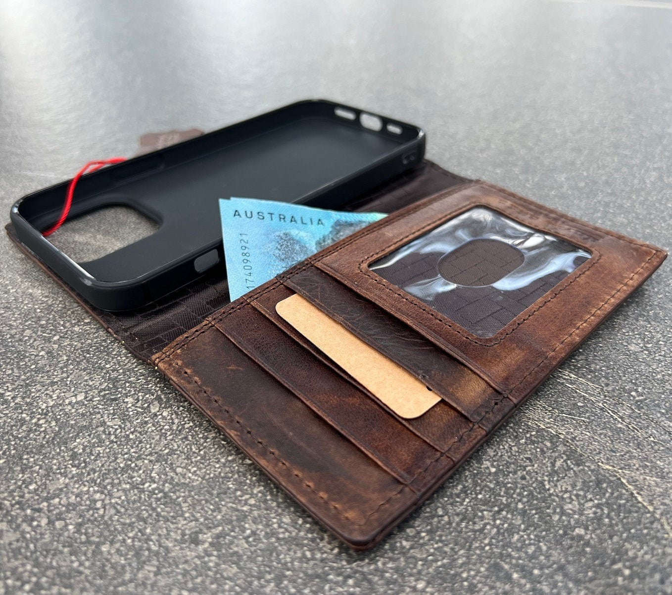 Étui en cuir PU rétro pour Motorola ThinkPhone, protection antichoc