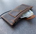 Genuine Dark Leather For Apple iPhone 11 12 13 14 15 16 Pro Max 6 7 8 plus SE XS Case plus Wallet Book Credit Cards Cover Wireless Zipper product logo