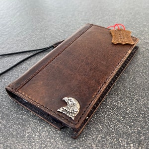 Véritable étui en cuir foncé vintage pour Google Pixel 4 4A 5 5A 6 6A 7 Pro Book Cover 4G 5G Portefeuille Emplacements pour cartes faits main Charge sans fil Ari