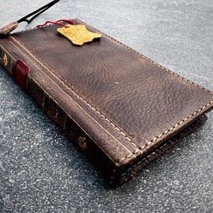 ARICHI Echtleder Hülle Brieftasche für Samsung Galaxy s25 s24 s23 s22 s21 s20 Ultra Fe Hinweis 9 8 10 A71 A12 A31 A32 Bibel Buch Wash Wachs