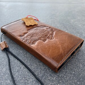 Echtes Tan Ledertasche für Google Pixel 4 4A 5 5A 6 6A 7 Pro Style Cover 4G 5G Brieftasche Kartensteckplätze Adler Stempeln Style Book RFID Pay Ari