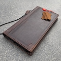 Handmade Full Grain Leather iPhone Wallet Case: Vintage Book CoverChristmas gift product logo