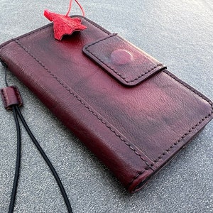 Custodia in vera pelle rossa per Google Pixel 4 4A 5 5A 6 6A 7 7A 8 8A 9 Pro XL, custodia a libro 4G 5G, portafoglio, bordeaux, vintage, chiusura magnetica.