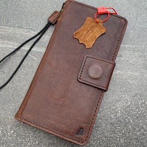 Capa de couro genuíno para Samsung Galaxy Note 20, capa tipo carteira, removível, estilo carteira, cartões, janela de identificação, suporte magnético, fina, luxuosa, 5G, clássica
