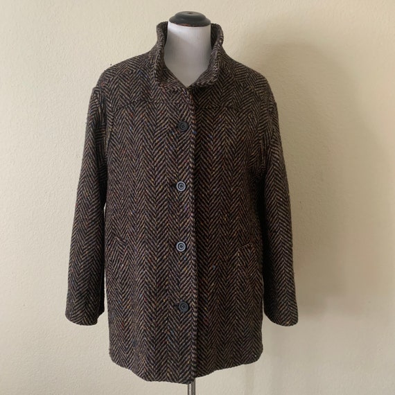 Vintage Hourihan Ireland Donegal Tweed Wool Herringbo… - Gem