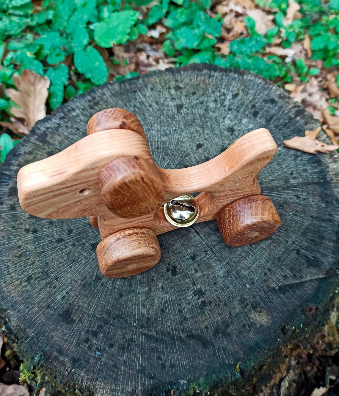 Wooden pull toy dog Animals toy on wheels Eco push toys for Etsy