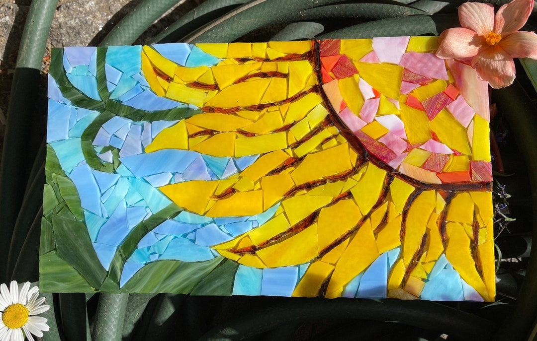 Outdoor Mosaic Wall Art Outside Sunflower Wall Art Outdoor Sunflower