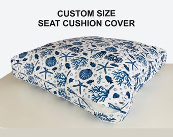 Housse de coussin de siège personnalisée|Coussins de banc d'extérieur|Coussins côtiers|Coussin de meubles personnalisé|Coussin de fenêtre personnalisé