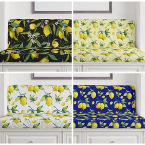 CUSTOM Bench Cushions & Covers|Lemon Cushion with Foam|Spring Window Cushion|Furniture Cushion|Replacement Cushions