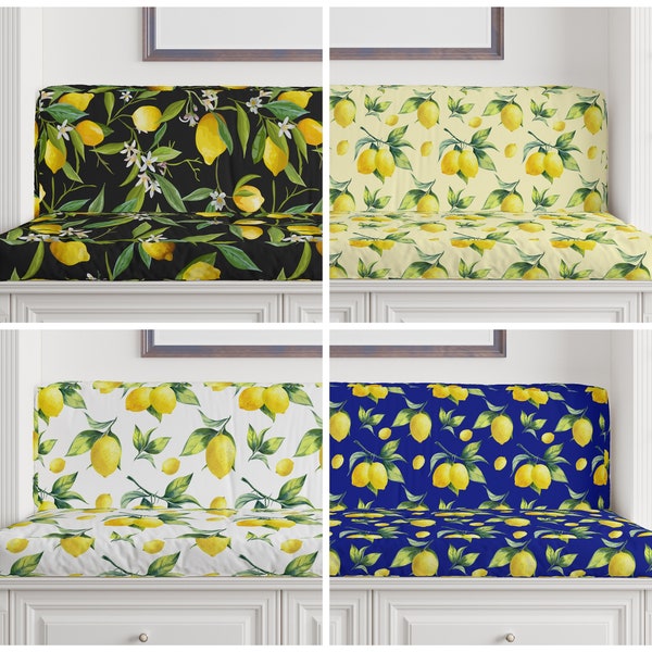 Coussins et housses de banc PERSONNALISÉS|Coussin citron avec mousse|Coussin à ressort pour fenêtre|Coussin de meuble|Coussins de rechange