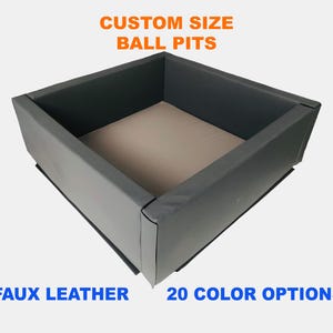 Ball Pits, FAUX LEATHER Ball Pit for Kids, Nursery Decorations, Soft Play Area, Kids Room Decor, Foam Pit, Soft Play Equipment