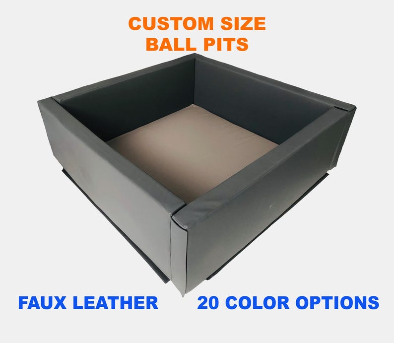 Ball Pits, FAUX LEATHER Ball Pit for Kids, Nursery Decorations, Soft ...