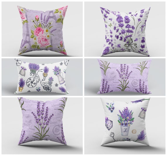 Lavender throw pillow covers hot sale