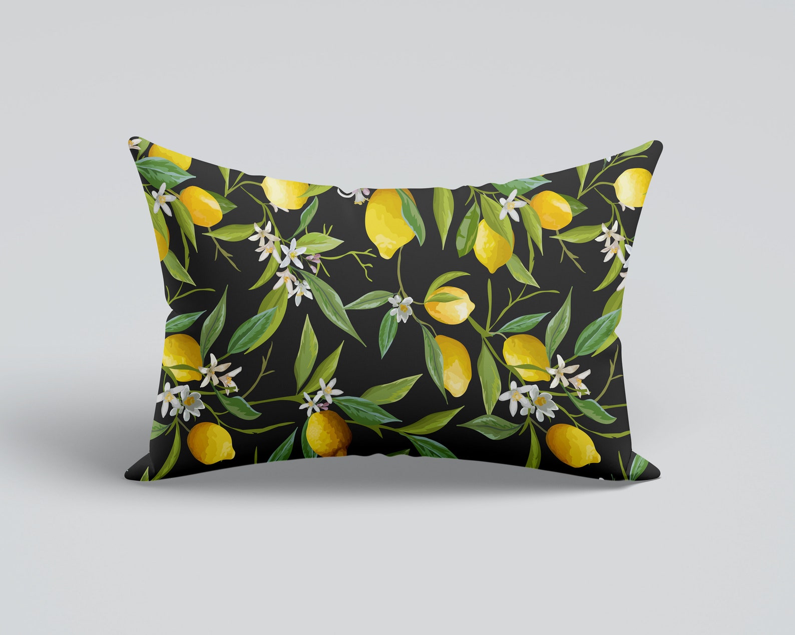 Lemon Outdoor Pillow Coverlemon Lumbar Pillowlemon Throw Etsy