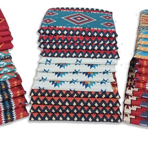 Chair Cushions with Ties, Southwestern Chair Cushions, Outdoor Chair Cushions, Aztec Chair Covers, Custom Chair Cushion,Foam Included