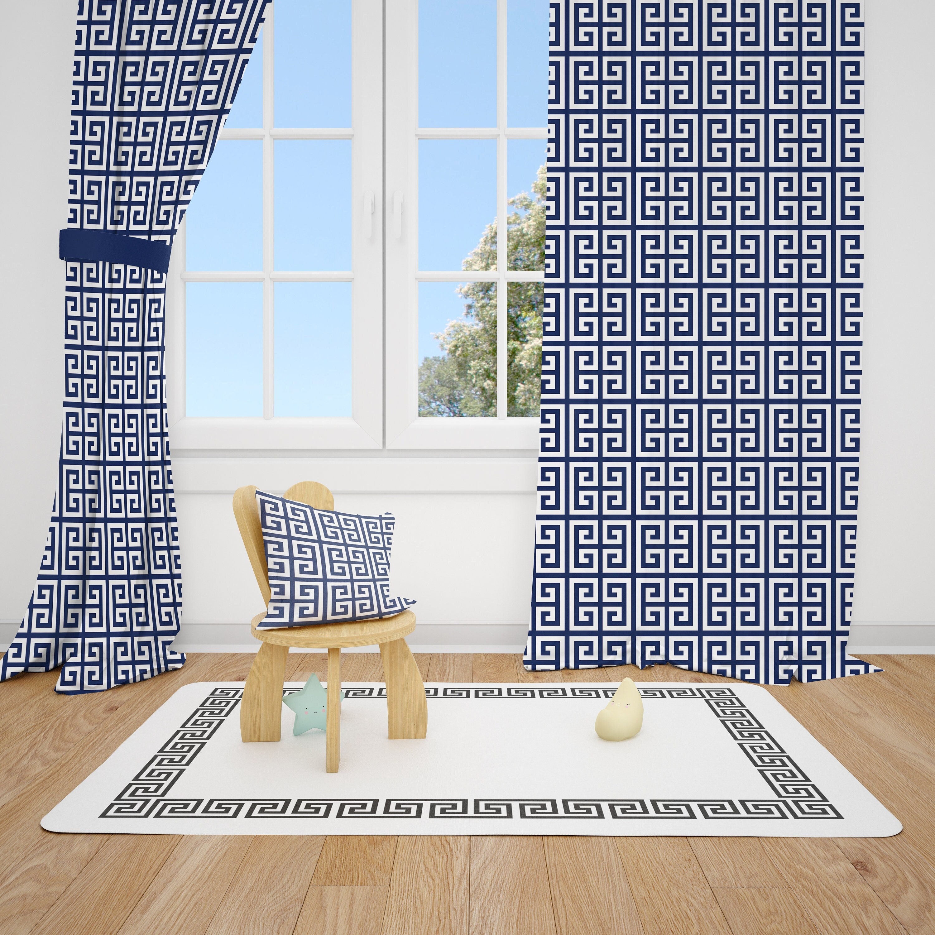 Greek Key Curtains Greek Key Border Drapes (no Longer Available From