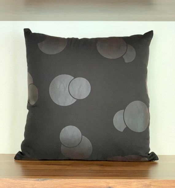 Faux leather top pillow cases
