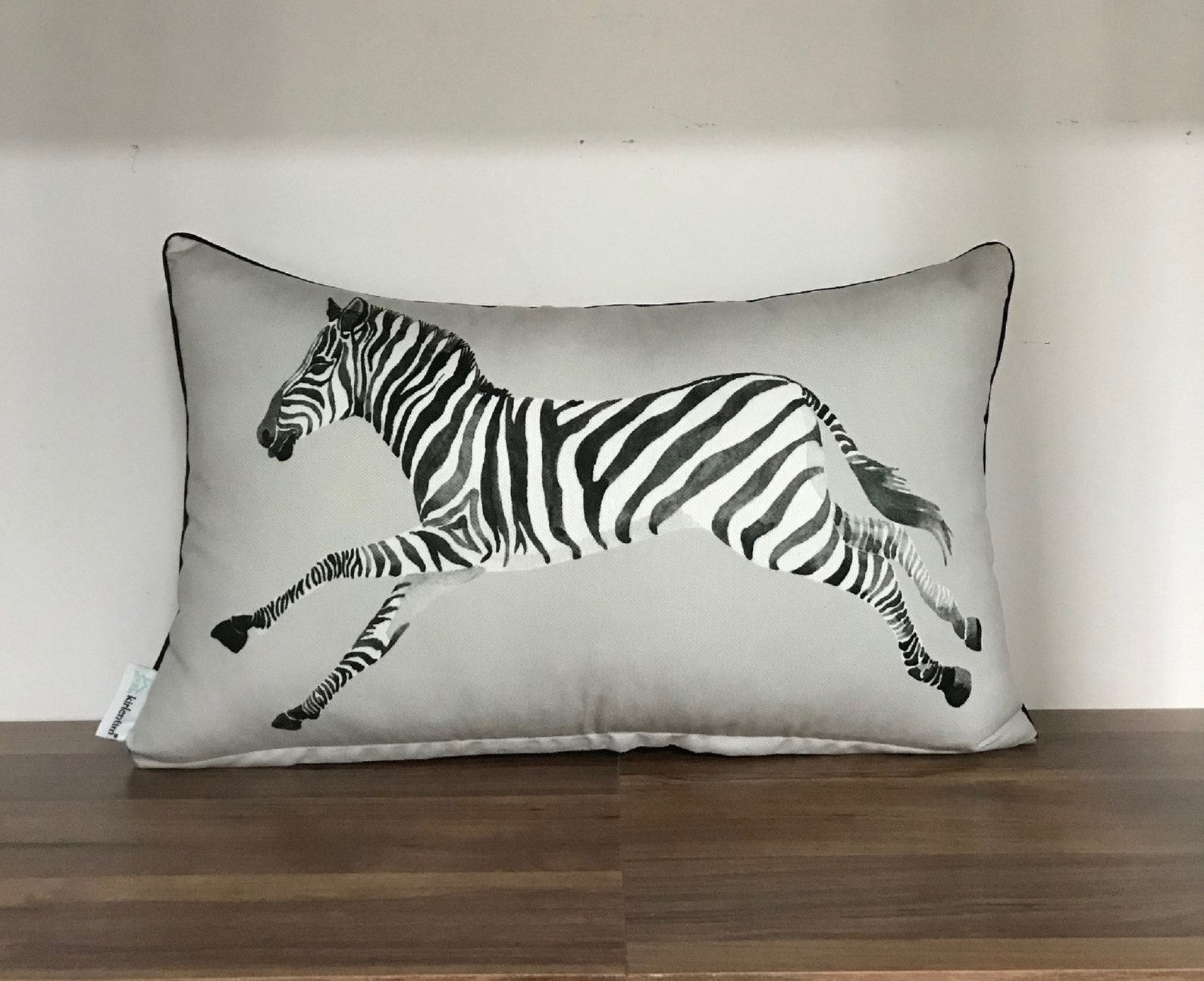 Zebra Pillow Cover Zebra Print Cushion Zebra Lumbar Pillow Etsy