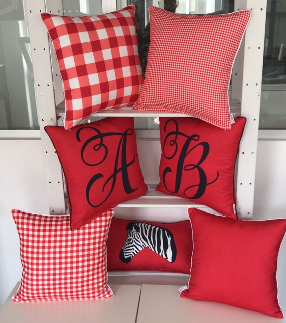 Red Pillow Coversred Plaid Pillow Casered White Checker Pillowred Plaid Cushionred Buffalo Plaid Pillowsred Outdoor Cushion Etsy Canada